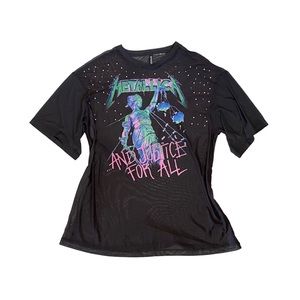 sheer Metallica top